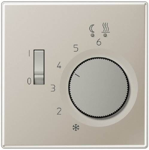 Лицевая панель Jung LS990 metal для терморегулятора сталь картинка